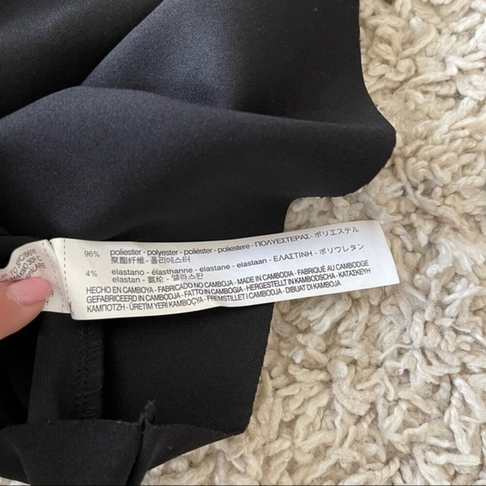 NWOT Zara Black Long Sleeve Mini Dress - Picture 5 of 6